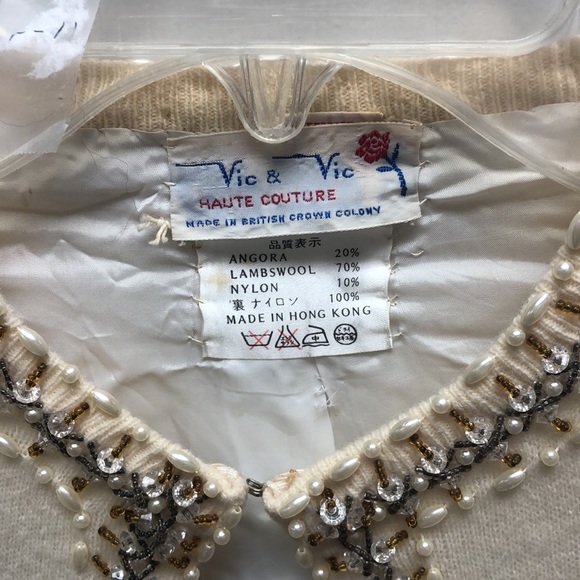 Vintage Beaded Vic & Vic Haute Couture Cardigan - Picture 2 of 5
